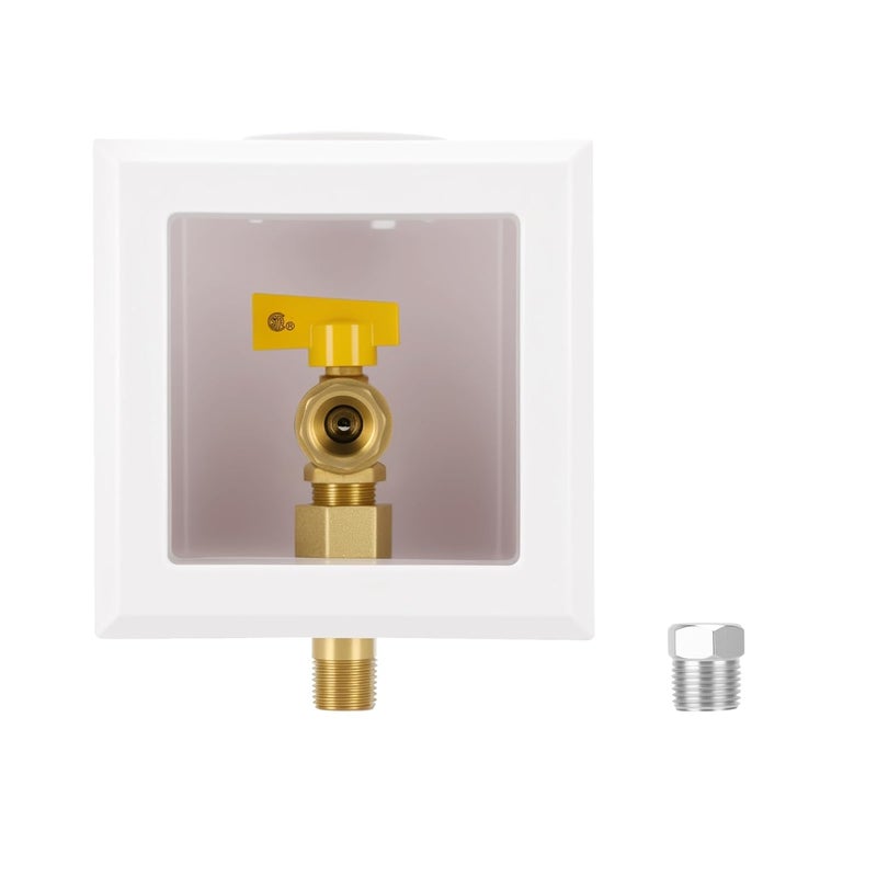 Solimeta Gas Outlet Box, 1/2" NPT, White - Image 2